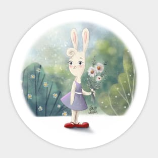 Bunny in the forest Sticker